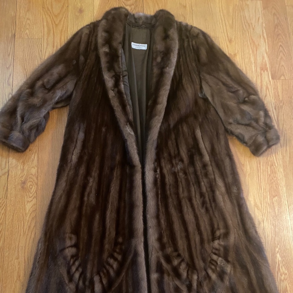 Designer mink fur Coat